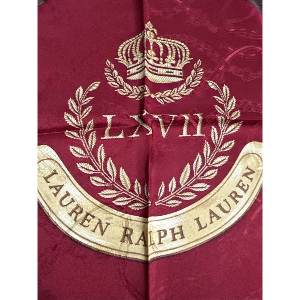 LAUREN Ralph Lauren Crest LXVII Silk‎ Scarf 35